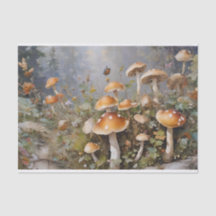Enchanted Mushroom Forest Decoupage  