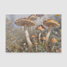 Enchanted Mushroom Forest Decoupage  