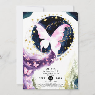 Enchanted Mystical Butterfly Birthday Invitation