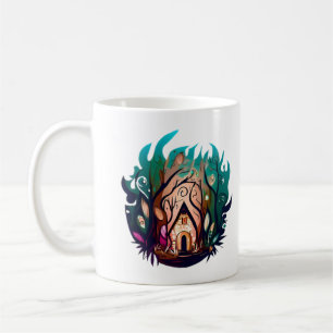 Enchanted Nature Forest House Coffee Mug