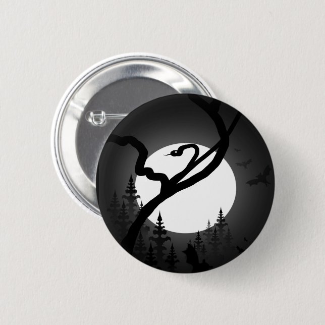 Enchanted Night 6 Cm Round Badge (Front & Back)