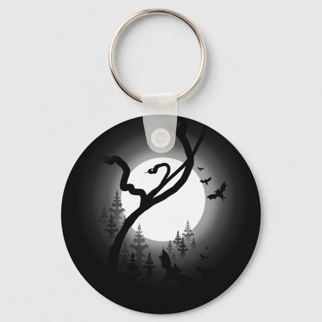 Enchanted Night Forest Key Ring (Front)