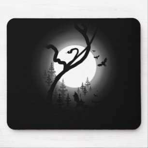 Enchanted Night Forest Mouse Pad