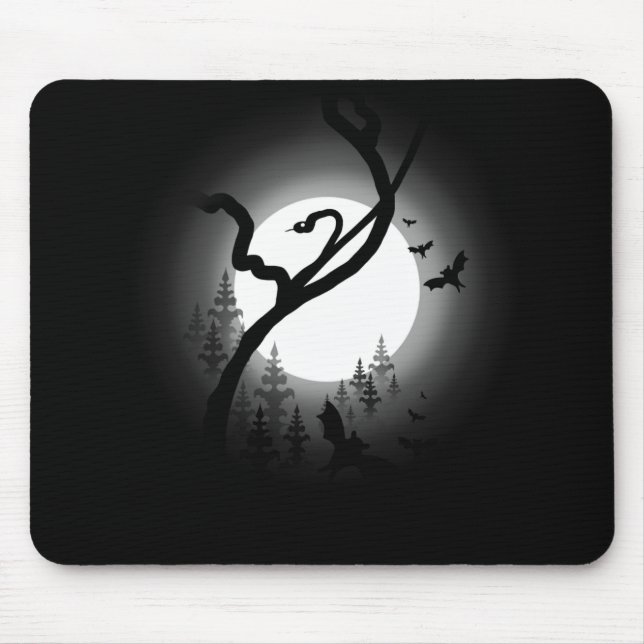 Enchanted Night Forest Mouse Pad (Front)