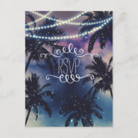 Enchanted Night Sky Evening Beach Lights RSVP