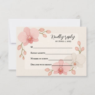 Enchanted Orchid RSVP Card