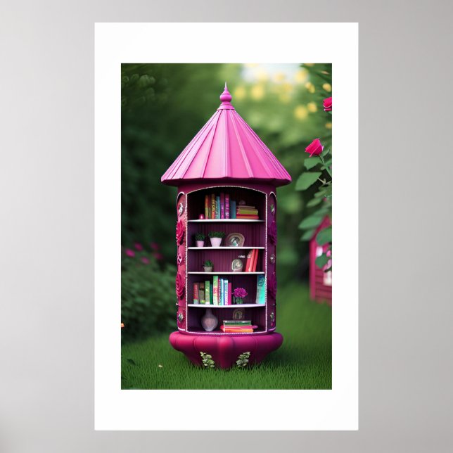 Enchanted Outdoor Library Poster (Front)