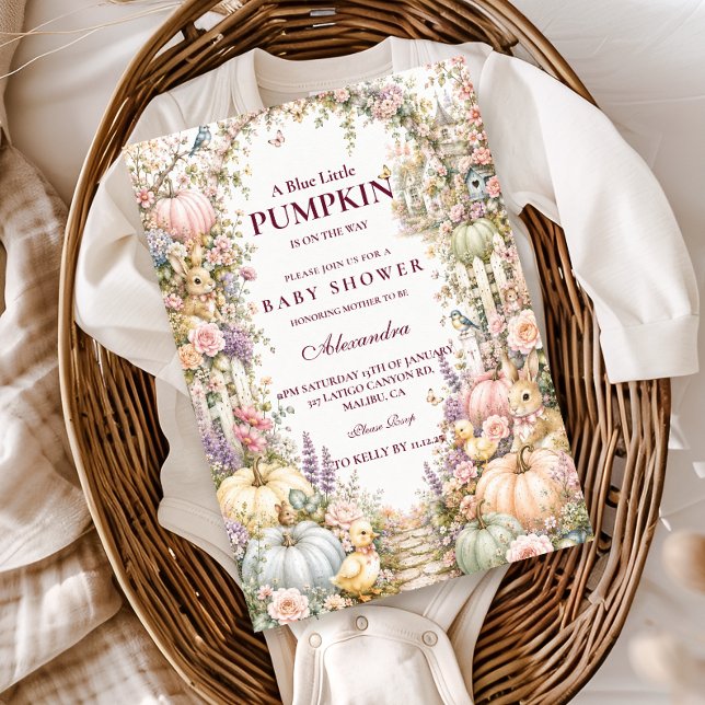 Enchanted Pastel Pumpkin Baby Shower Invitation (Creator Uploaded)
