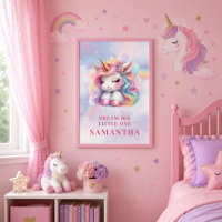 Enchanted Pastel Unicorn Magical Day Birthday Post