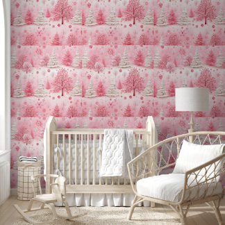 Enchanted Pink Magic Pastel Winter Vibes Chrismas Wallpaper