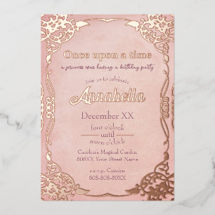 Enchanted Pink Rose Gold Fairy Tale Theme