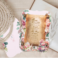 Enchanted Princess Tea Party Birthday Invitation