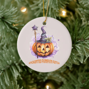 Enchanted Pumpkin Patch Ceramic Tree Decoration