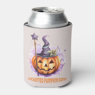 Enchanted Pumpkin Patch – Cute Jack-o’-Lantern Can Cooler