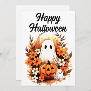 Enchanted Pumpkin Patch  Holiday Card