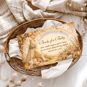 Enchanted Rainbow Boho Books for Baby Enclosure Card