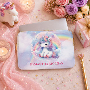 Enchanted Rainbow Unicorn Magical Day Laptop Case