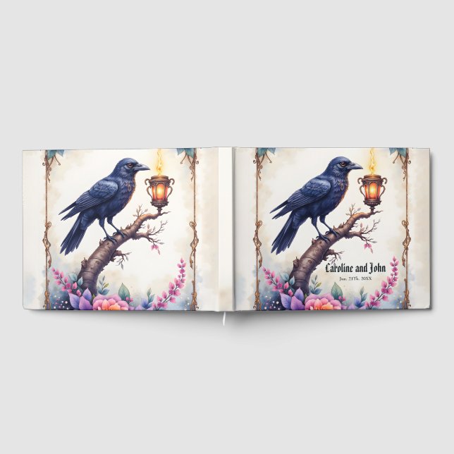 Enchanted Raven Wedding Collection Guest Book (Full)