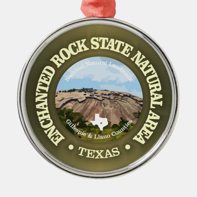 Enchanted Rock SNA Metal Tree Decoration (Front)