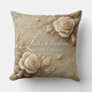Enchanted Rose AI art  Cushion