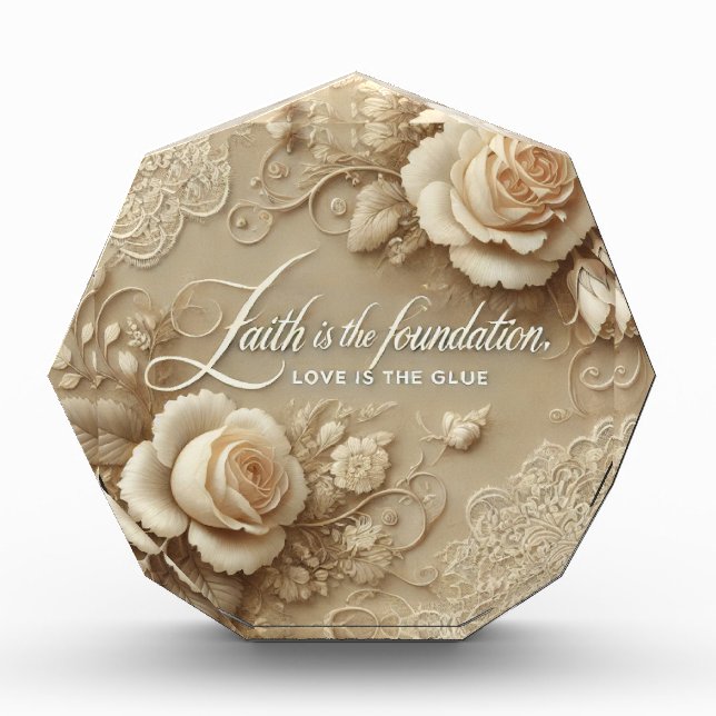 Enchanted Rose AI art  Photo Block (Front)