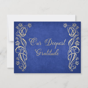 Enchanted Rose Castle Wedding Thank You Card