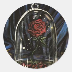 Enchanted Rose Classic Round Sticker