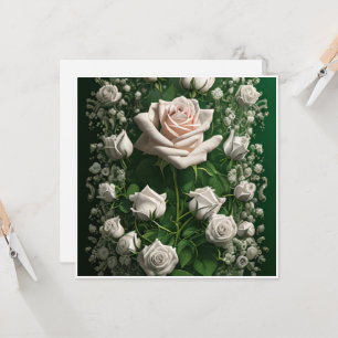 Enchanted Rose Garden Wedding Invitation