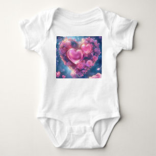 Enchanted Rose Heart - Baby Bodysuit