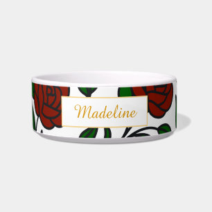 Enchanted Roses Manor Ceramic Pet Bowl