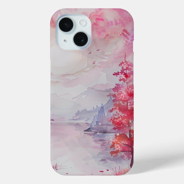 Enchanted Rosewood Landscape Phone Case (Back)