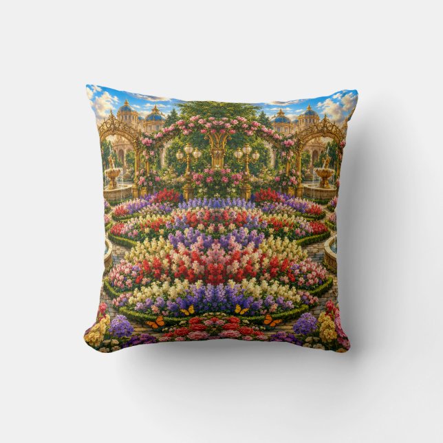 Enchanted Royal Garden  Cushion (Front)
