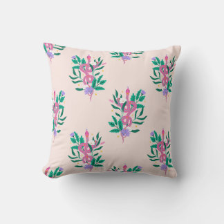 Enchanted Serpent Blooms Cushion