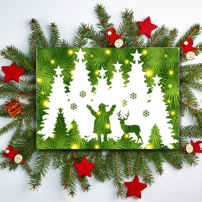 Enchanted Silhouette Christmas Holiday Card (Creator Uploaded)