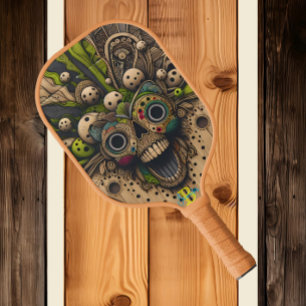 Enchanted Skull Dark Whimsy Pickleball Paddle