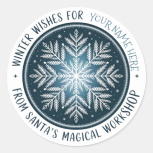 Enchanted Snowflake Stamp Sticker