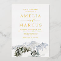 Enchanted Snowy Winter Forest Woodland Wedding