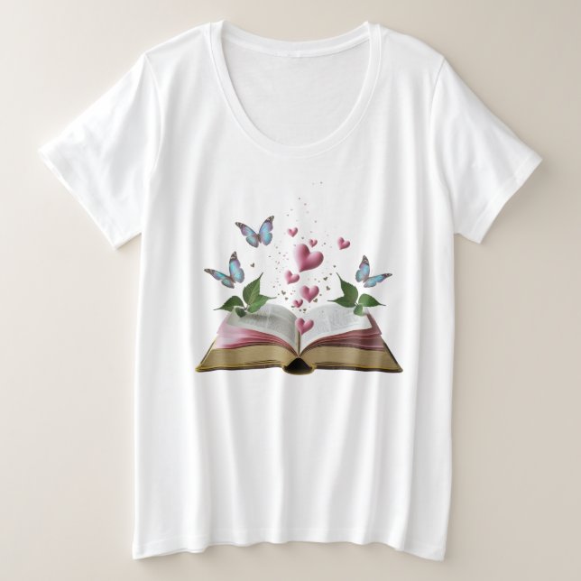 Enchanted Storybook Women’s Plus Size Tee  (Design Front)