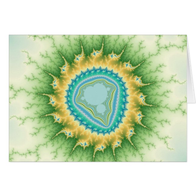 Enchanted Sun - Fractal Card (Front Horizontal)