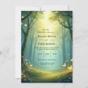 Enchanted Sunlit Glimmer Grove Invitation