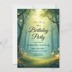 Enchanted Sunlit Glimmer Grove Invitation