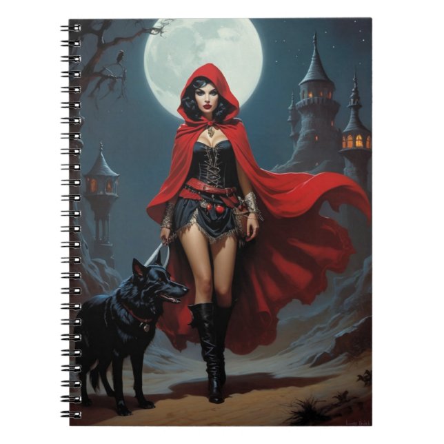 Enchanted Tales: Dark Fantasy Princess Notebook (Front)