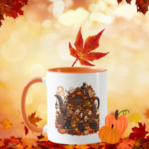 Enchanted Teapot Café Ghosts Black Cat Fall