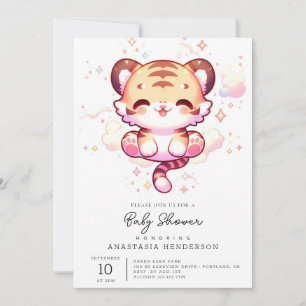 Enchanted Tiger Baby Shower Invitation