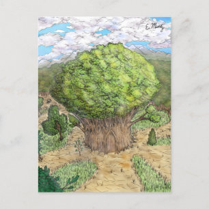 Enchanted Tree Castle Postcard