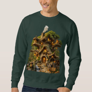Enchanted Treehouse Fantasy Men's Sweatshirt ...