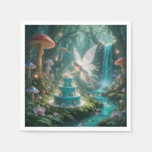 Enchanted Tropical Fairy Birthday Party Plates Napkin