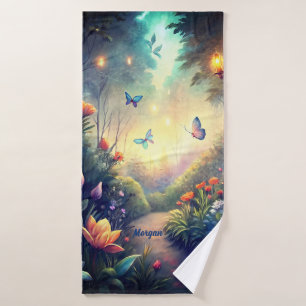 Enchanted Twilight Garden - Magical Forest Gift Bath Towel Set