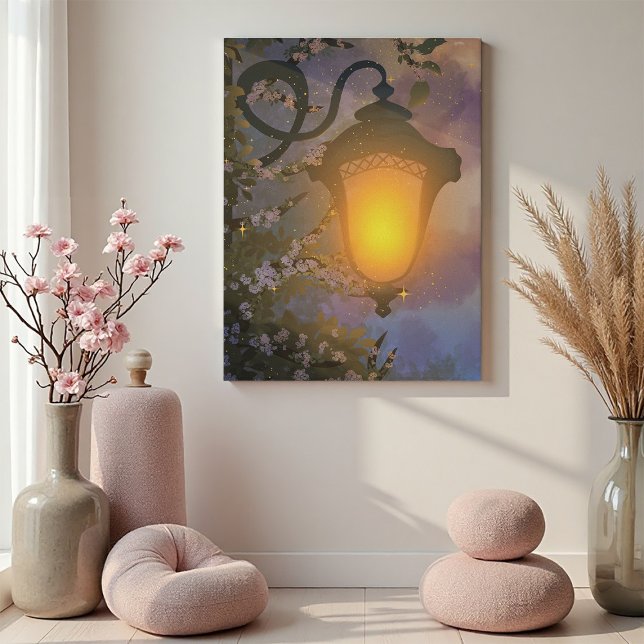 Enchanted Twilight Lamp Canvas Print (Creator Uploaded)