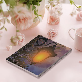 Enchanted Twilight Lamp Notepad